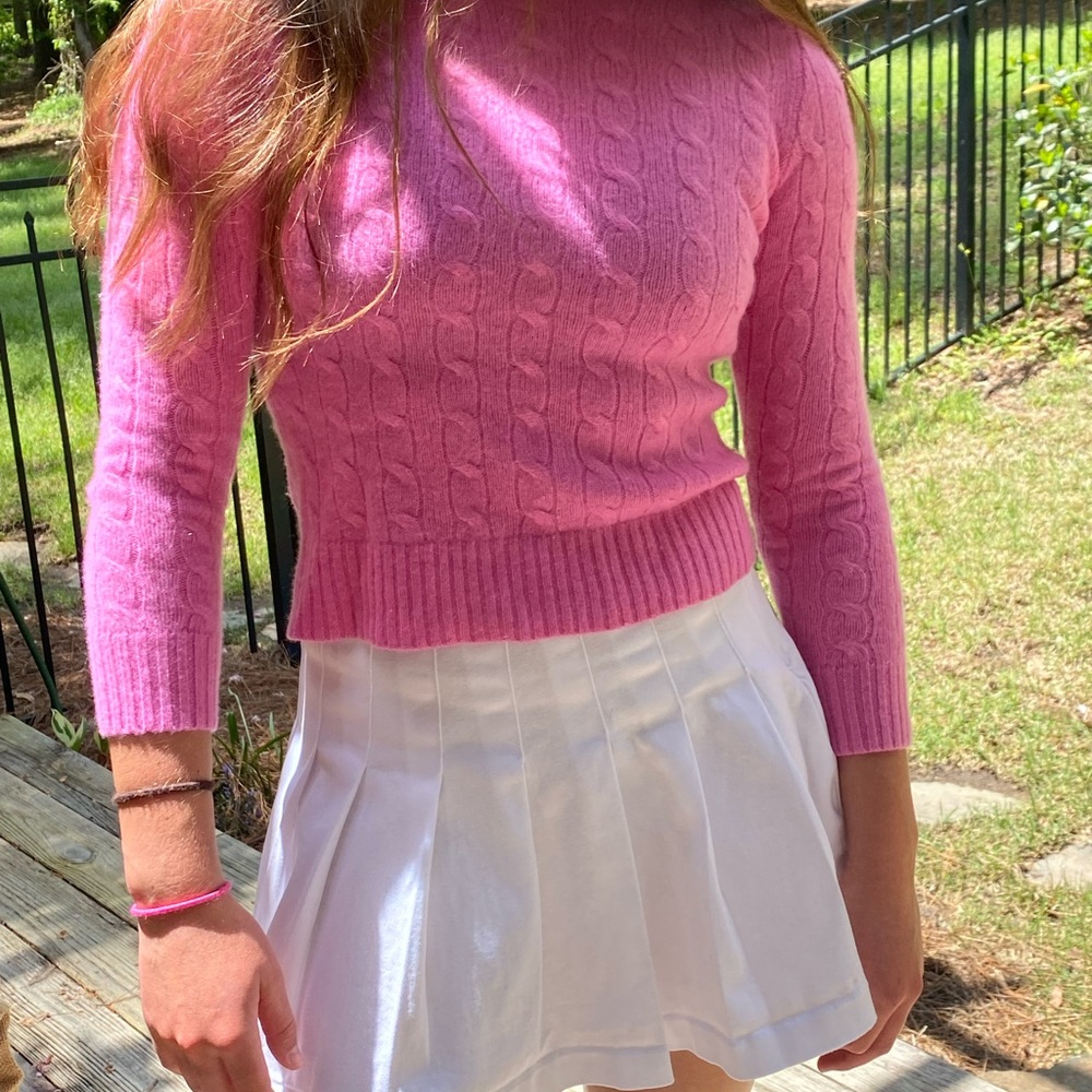 Polo Ralph Lauren Pink Cashmere Sweater girls size 12 - Picture 2 of 12